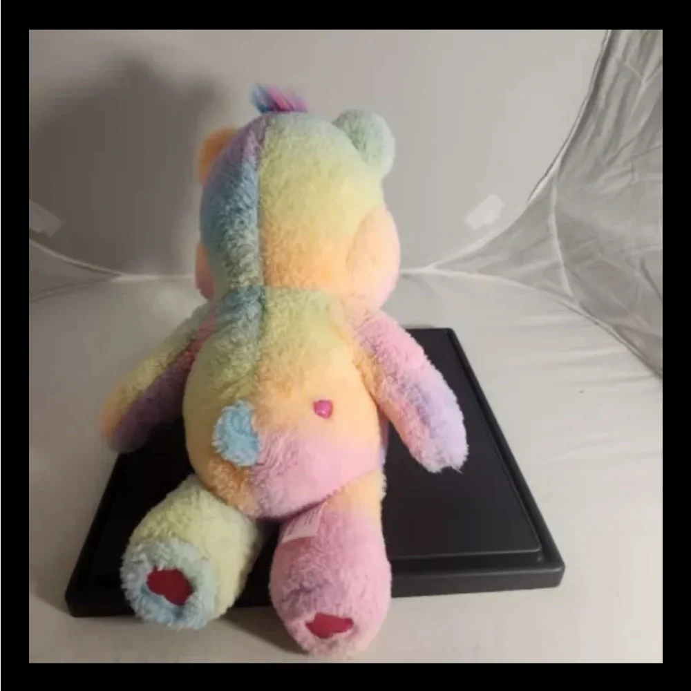 Care Bear Stuffed Plush Tie Dye Unlock The Fun Togetherness 14” Bear